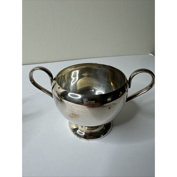 VINTAGE Benedict Mfg Co BMCo SILVER PLATED Sugar & Creamer‎ SET USA NY - Picture 3 of 6